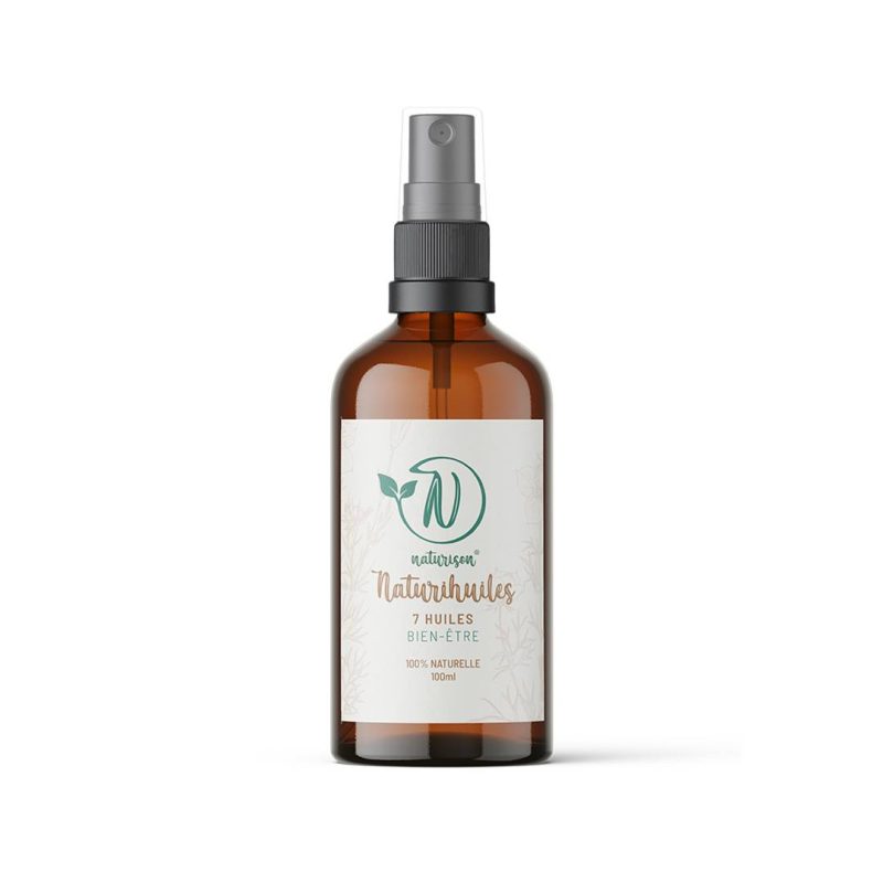Flacon spray ambré Naturihuiles 100 ml - synergie de 7 huiles coranisées Naturison®